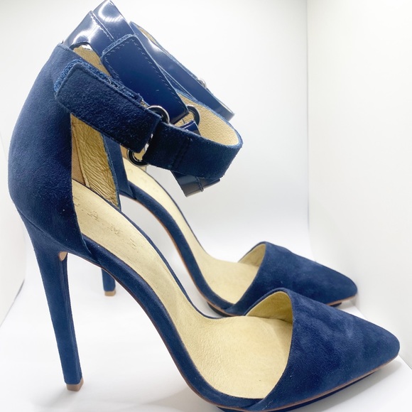 L.A.M.B Navy Blue Oxley II Shoes - Picture 3 of 9